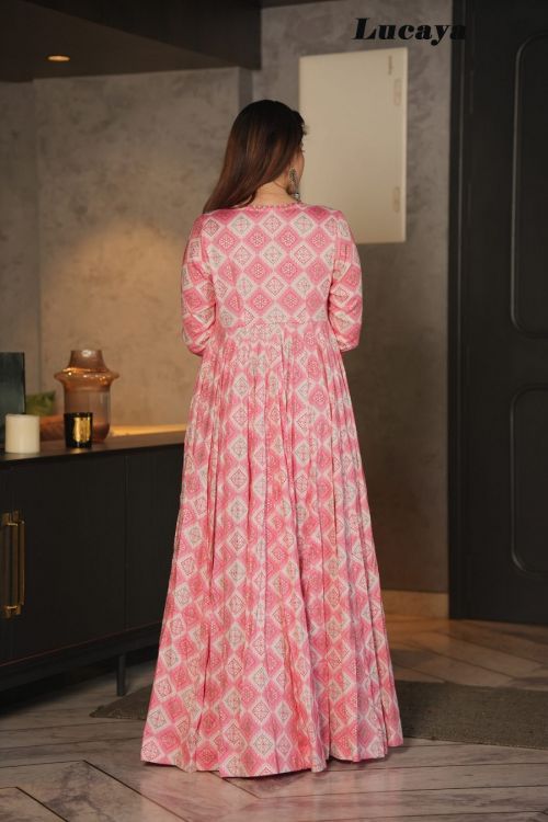 Lucaya Vol 11 Printed Shrug Style Indo Western Gown Catalog
